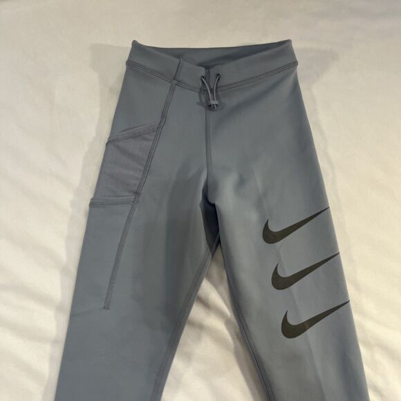 XXS NIKE RUN DIVISION EPIC LUXE - LEGGINGS - WOMEN'S - ASHEN SLATE/BLACK - Picture 7 of 13